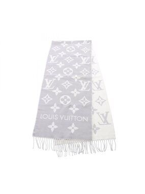 Louis Vuitton Scarf LV Essential Gray Wool